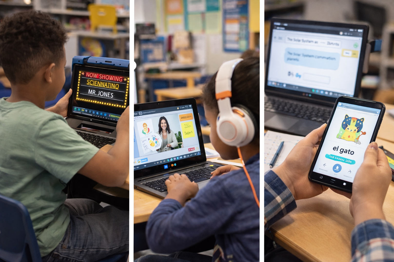 Interactive learning tools in use